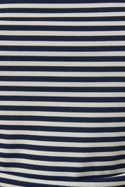 Navy Stripe Off Shoulder Top