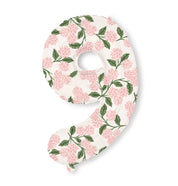 Pink Hydrangea Numbered Foil Balloon