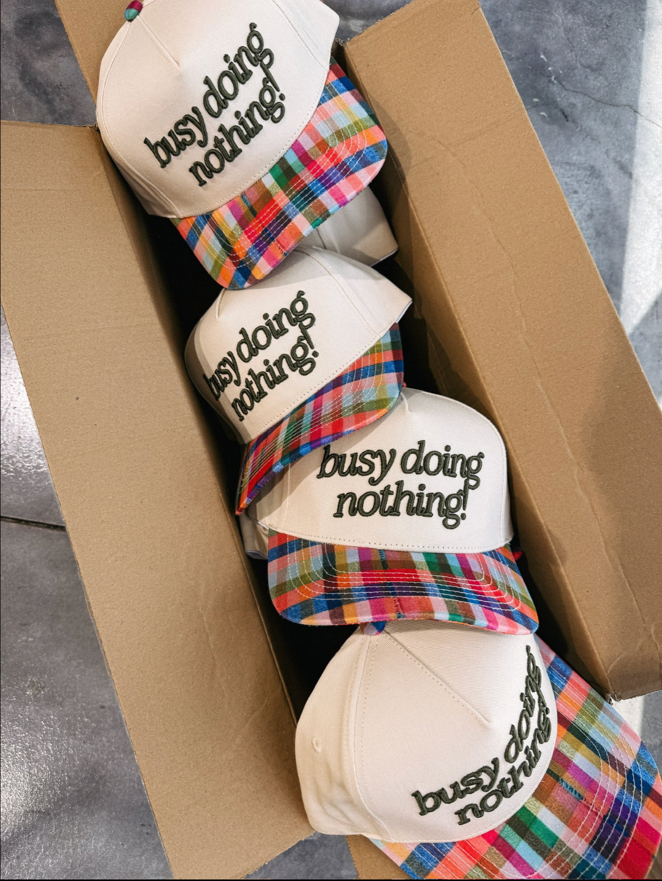 Busy Doing Nothing Trucker Hat