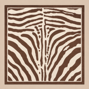 Brown Zebra Bandana Scarf