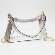Transparent Hand Bag / Baguette Bag / Crossbody Bag
: Gold