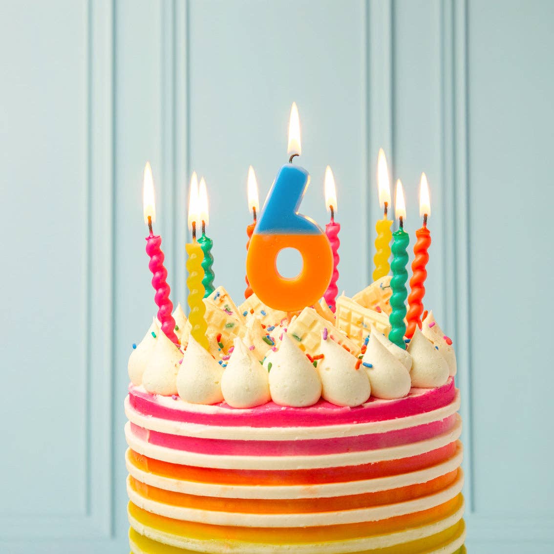 Twirl Birthday Candles - 8 Pack showing 8 count
