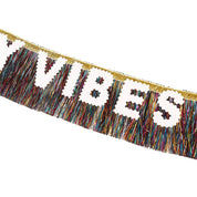 Birthday Vibes Tinsel & Glitter Sash — view 6