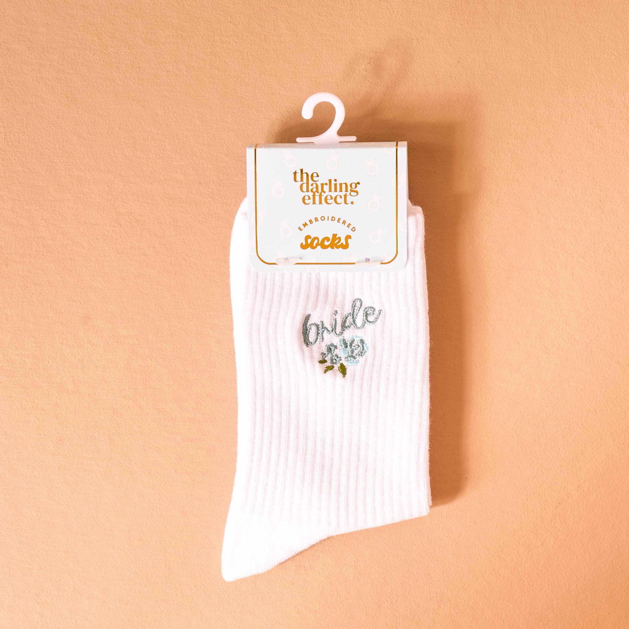 Bride Embroidered Crew Socks