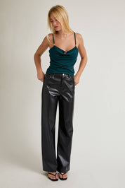 Green Layered Bra Tank Top