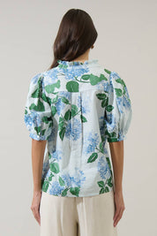 Mirla Floral Terri Puff Sleeve Top