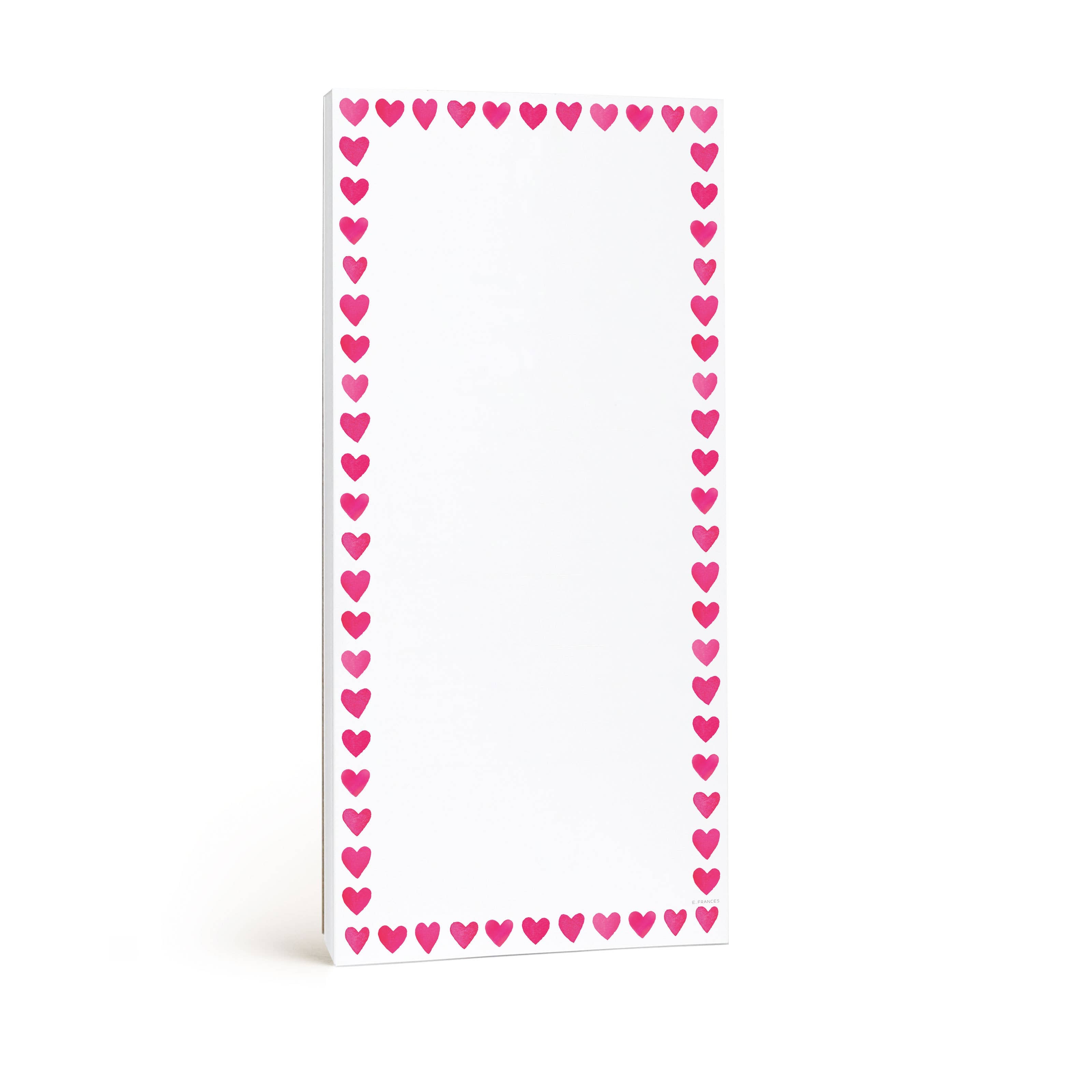 Mini Hearts Frame Market Notepad