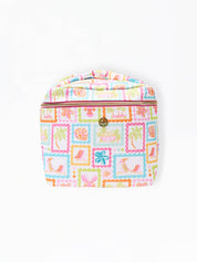 Ultraglam Makeup Bag | Happy Place — dimensions: 11" x 7" x 7.5" and bow doubles as a carry handle