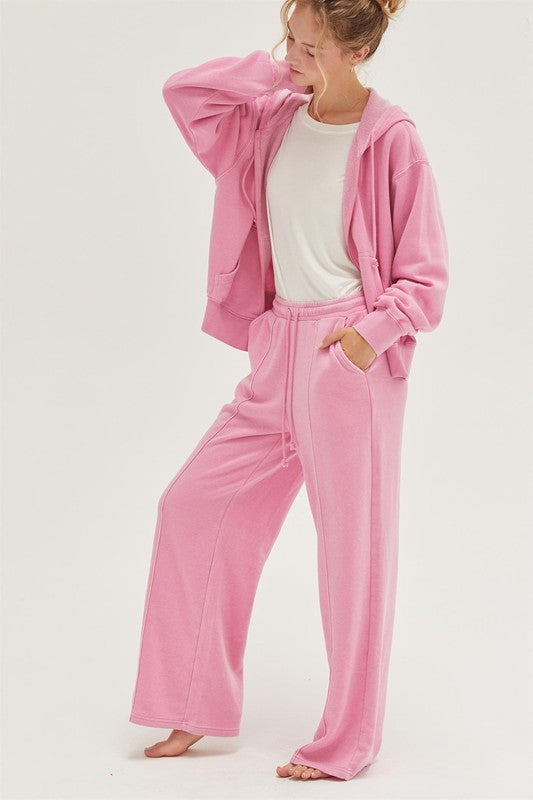 Pink Flare Sweatpants