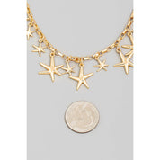 Chain Link Starfish Charm Necklace