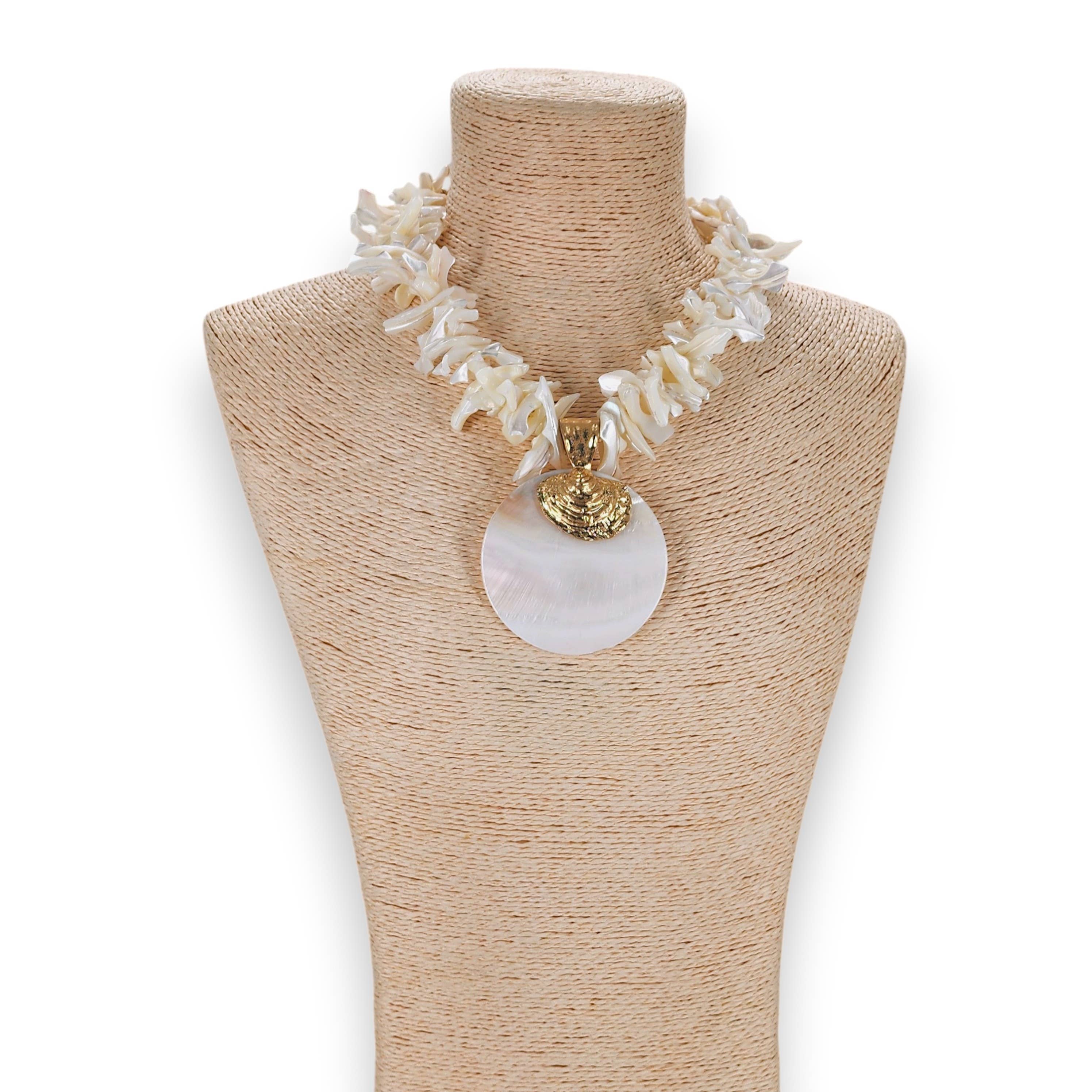 Chunky White Shell Necklace