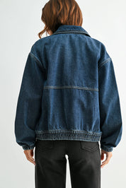 Denim Zip Up Jacket