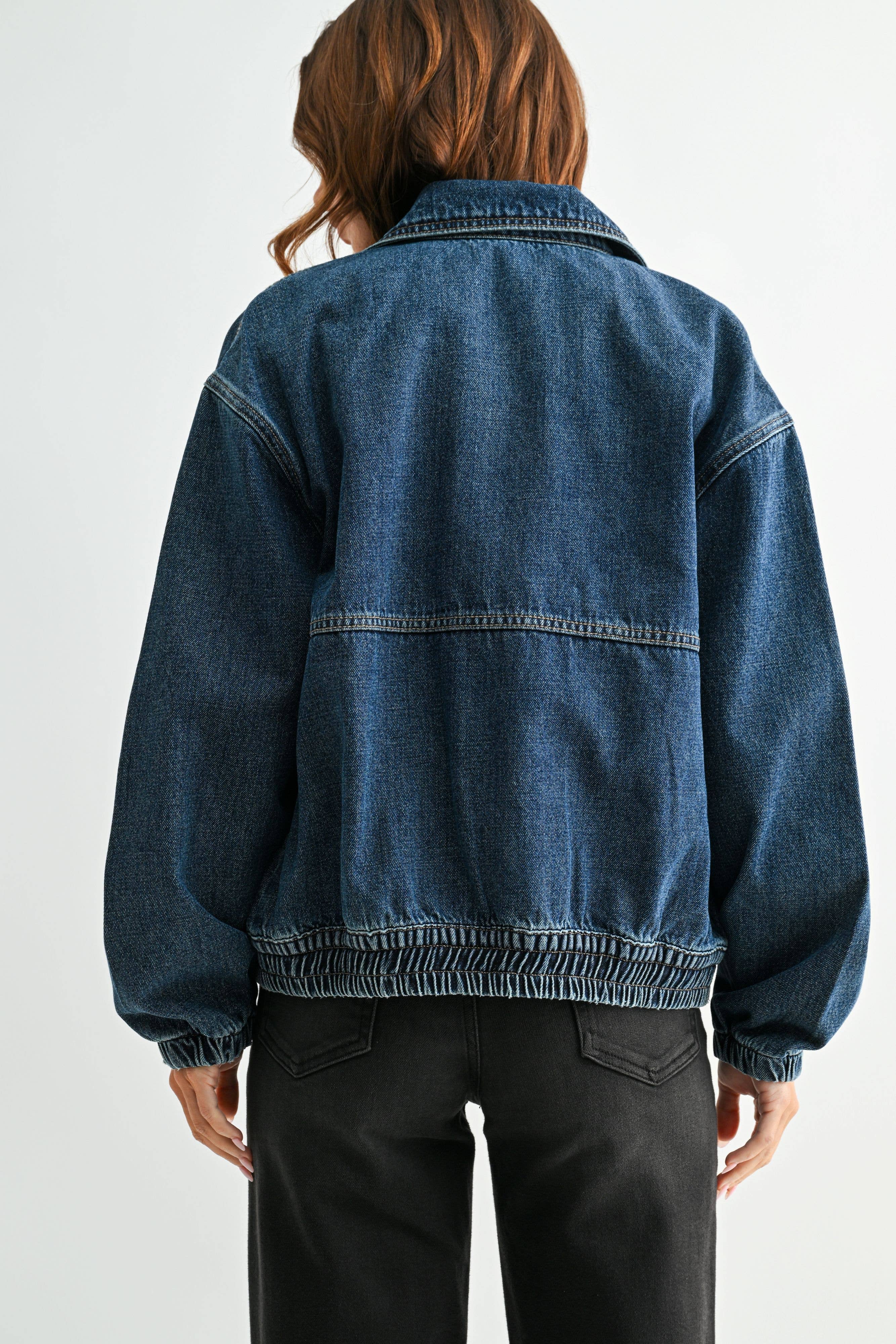 Denim Zip Up Jacket