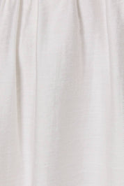 White Lace Babydoll Mini Dress