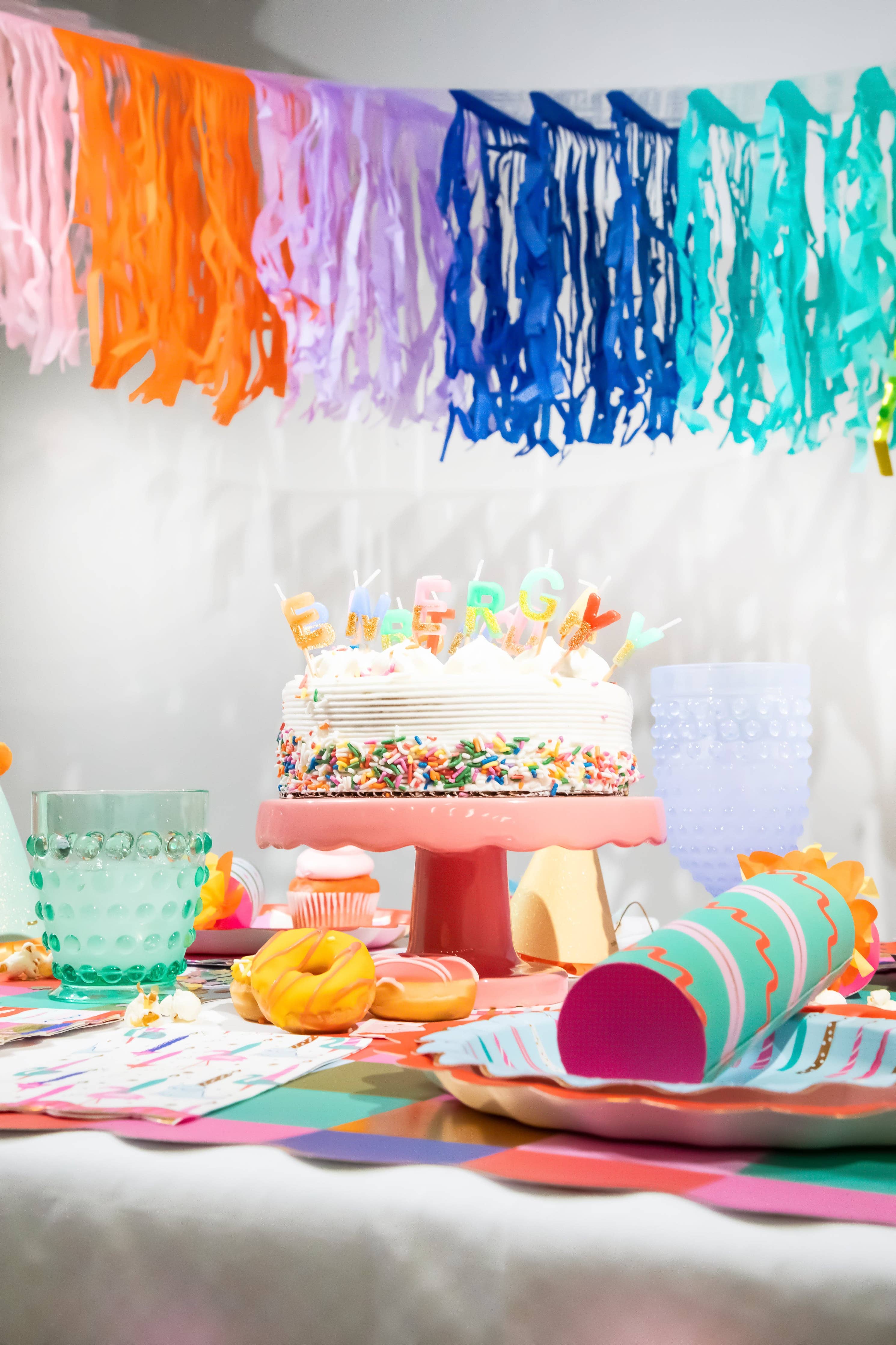 The Big Frill Multicolor Fringe Canopy Banners (set of 2) — view 10