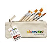 Paintbrush Set in Canvas Bag - 8 Assorted
