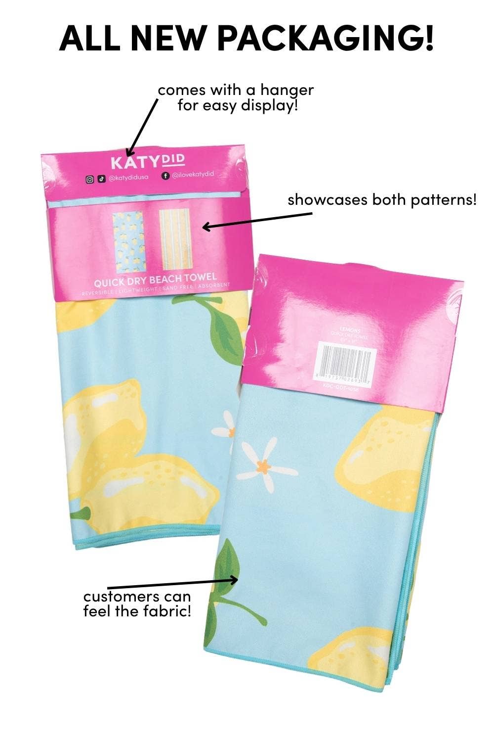 Pink Lobster Reversible Pool Towel