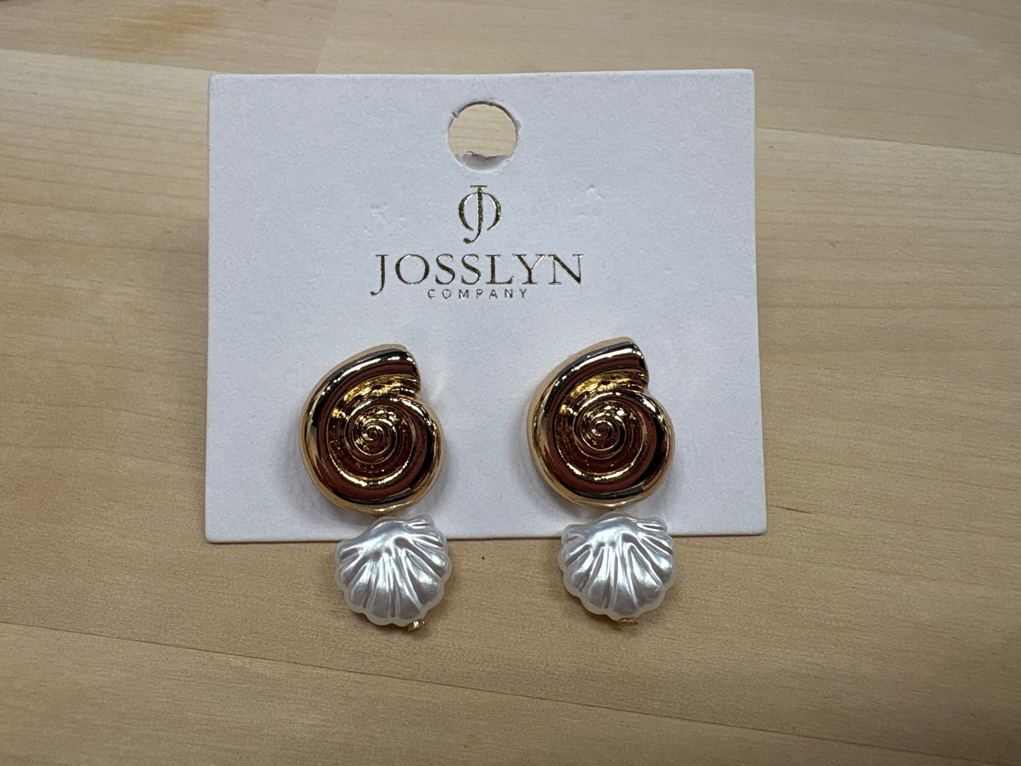 Conch Seashell Drop Earrings at Ninety Nine Boutique