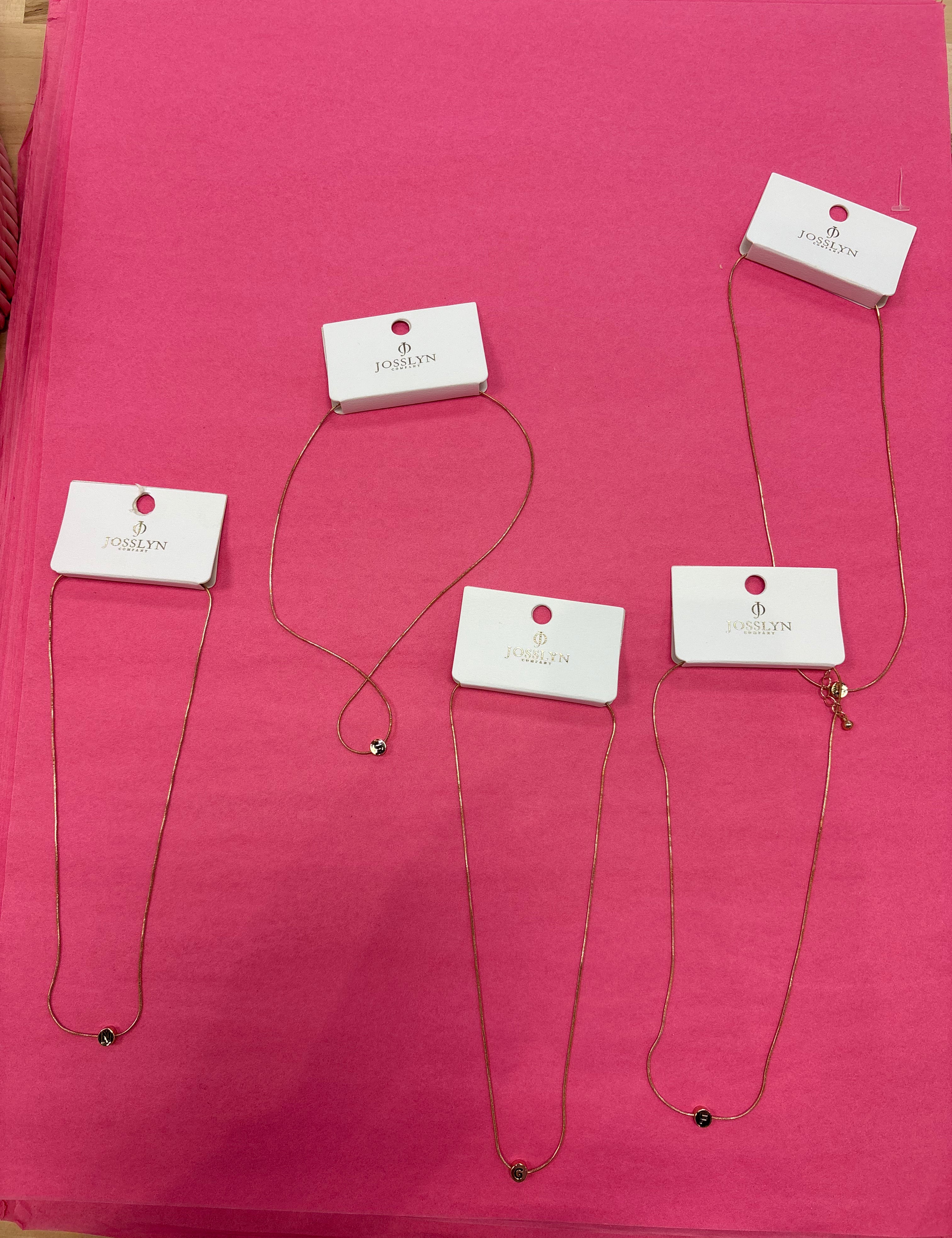 Initial Necklace at Ninety Nine Boutique