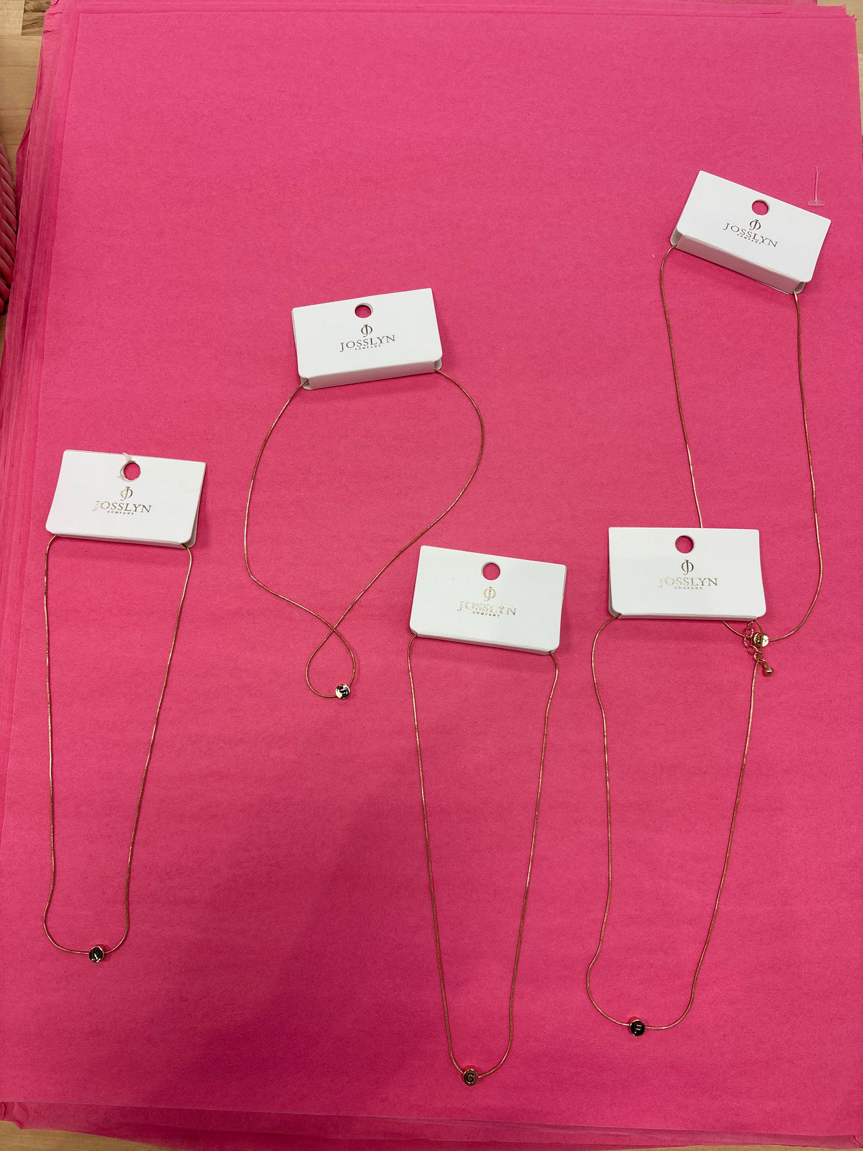 Initial Necklace at Ninety Nine Boutique