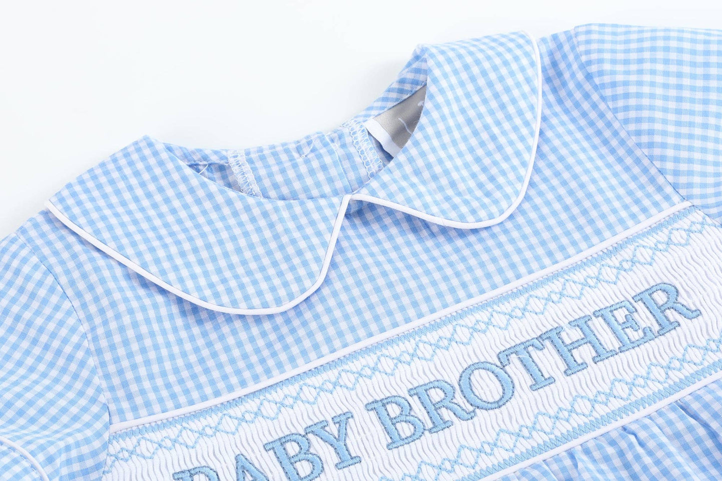 Blue Baby Brother Smocked Collared