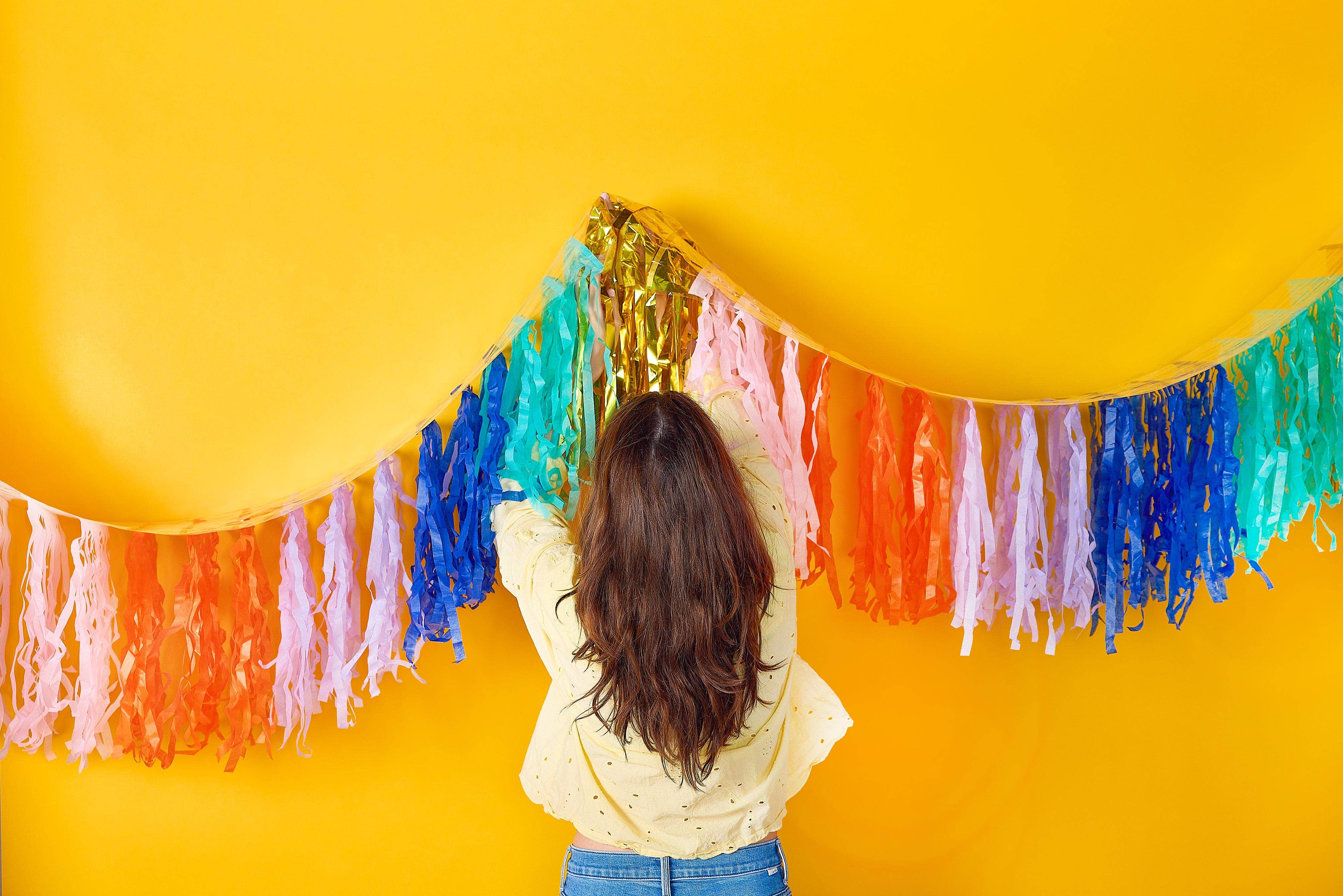 The Big Frill Multicolor Fringe Canopy Banners (set of 2) — view 7