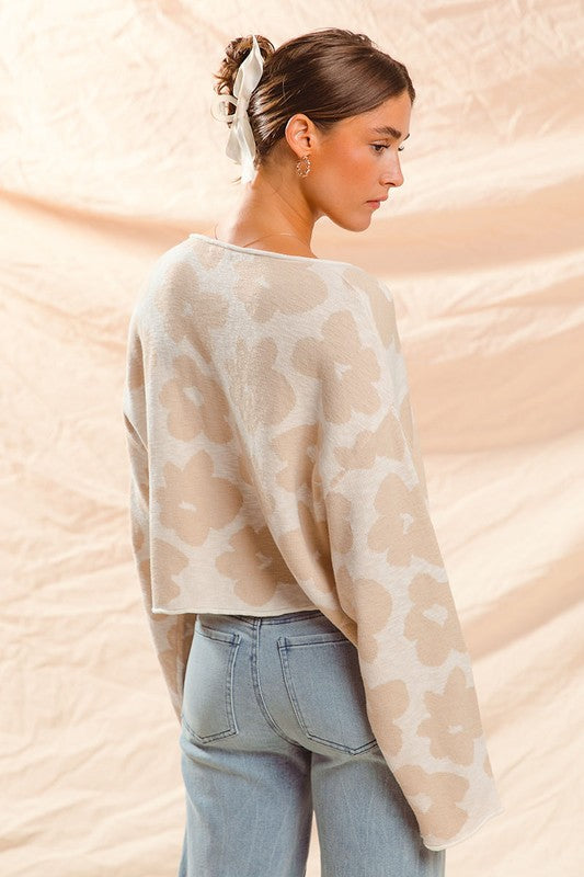 Lightweight Floral Sweater