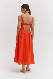 Red Valerie Fit And Flare Dress