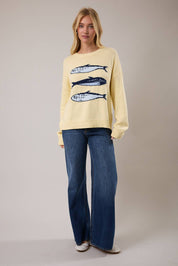 Yellow Sardines Sweater