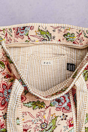 Quilted Bohemian Print Tote Bag