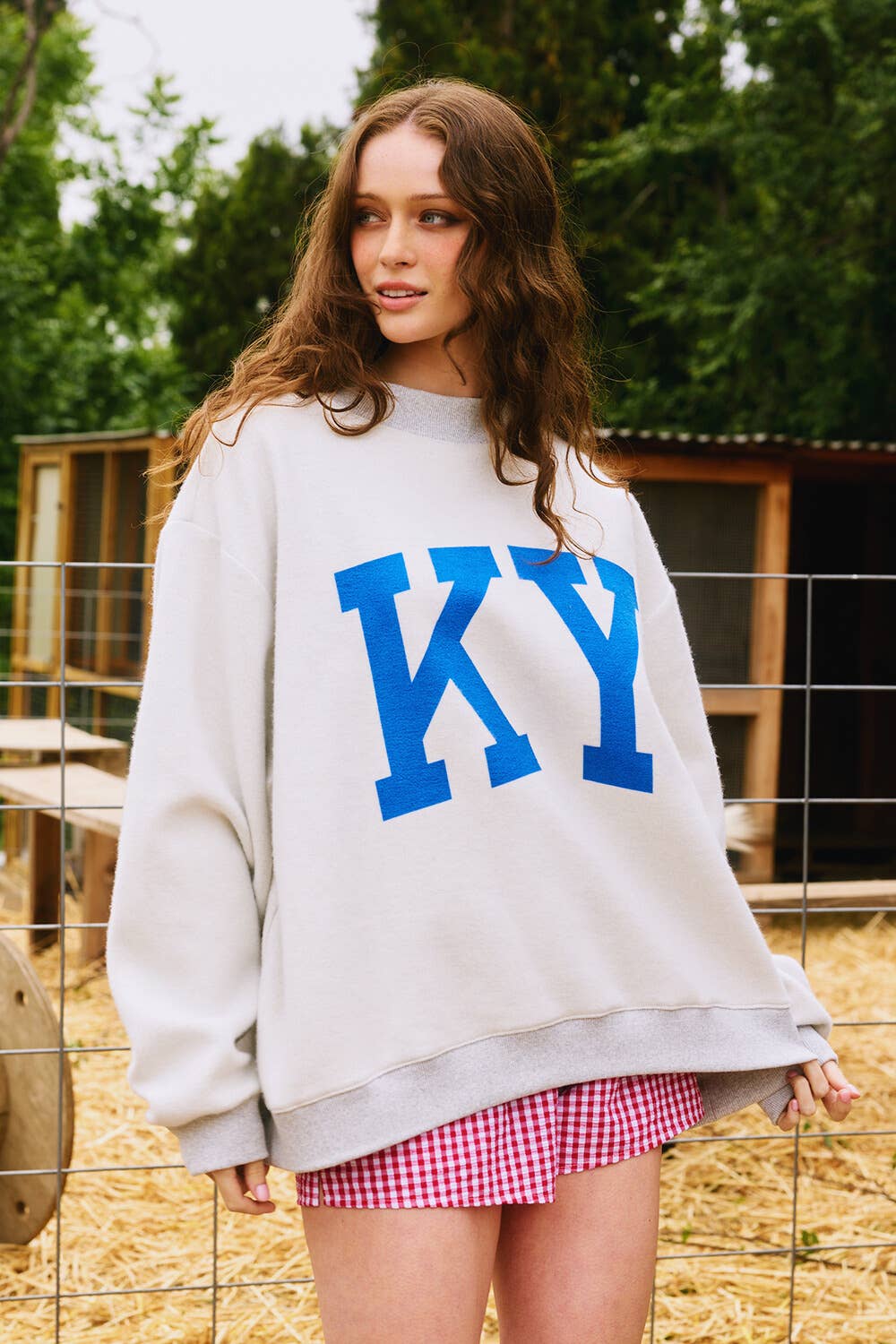 Gray Kentucky Reversible Mockneck