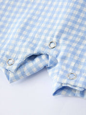 Baby Boy Crocodile Smocked Romper