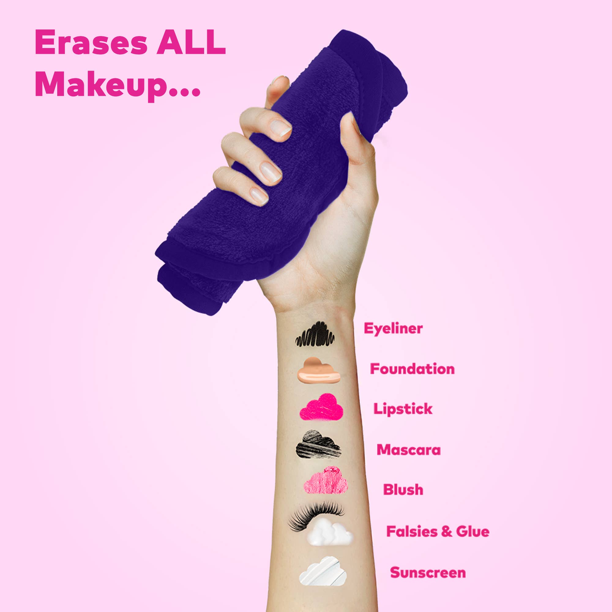 Purple PRO MakeUp Eraser