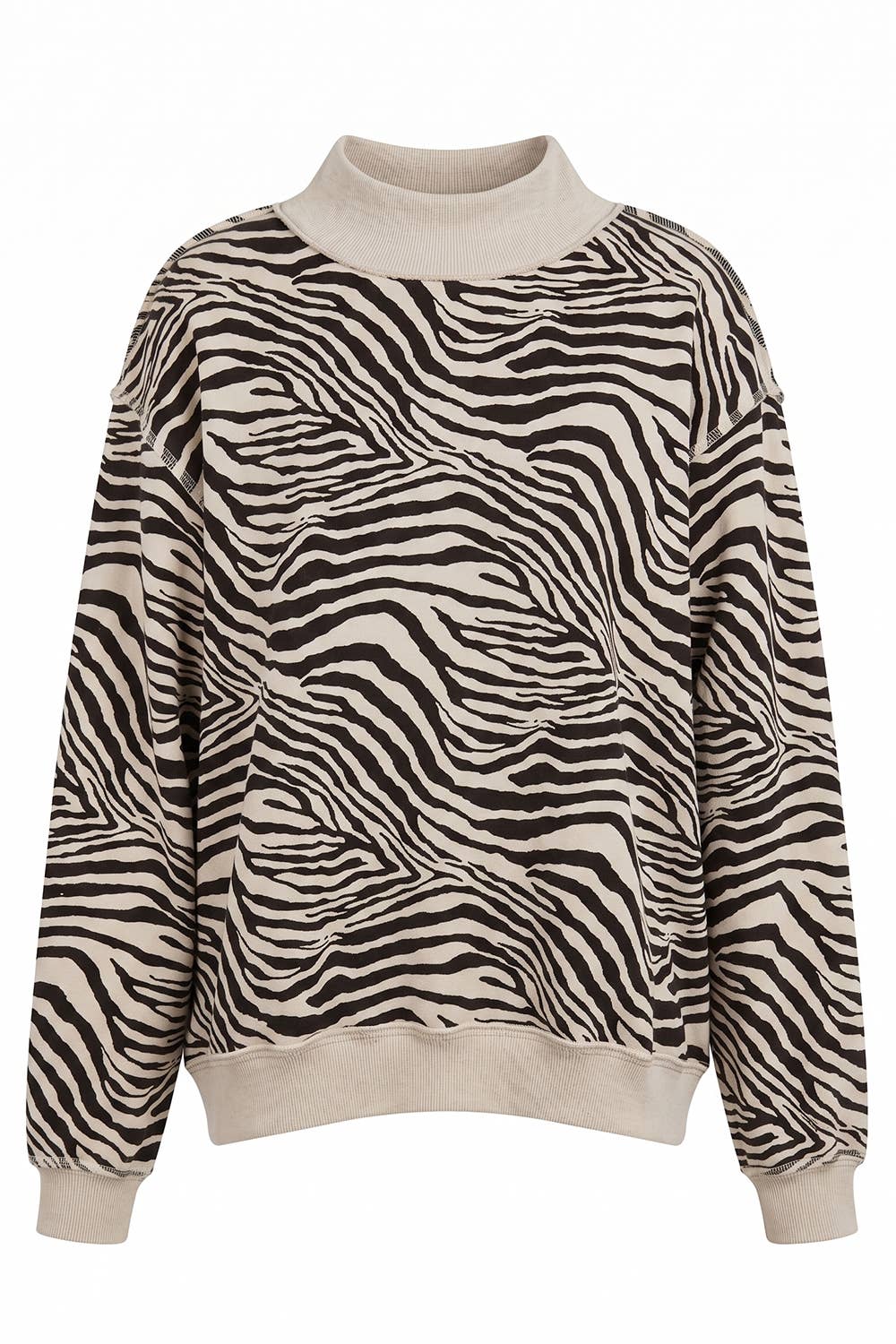 Zebra Mockneck Sweatshirt from Ninety Nine Boutique