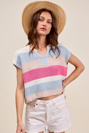 Multicolor Stripe Sweater Top