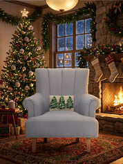 Cream Pine Trees Trio Hook Pillow