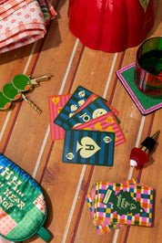 Playing Cards, Colorful Plaid