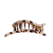 Flat Circle Hair Clip | Large | Blonde Tortoise