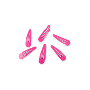 Snap Clip | 6 Count | Tropical Punch showing solid vivid hot pink