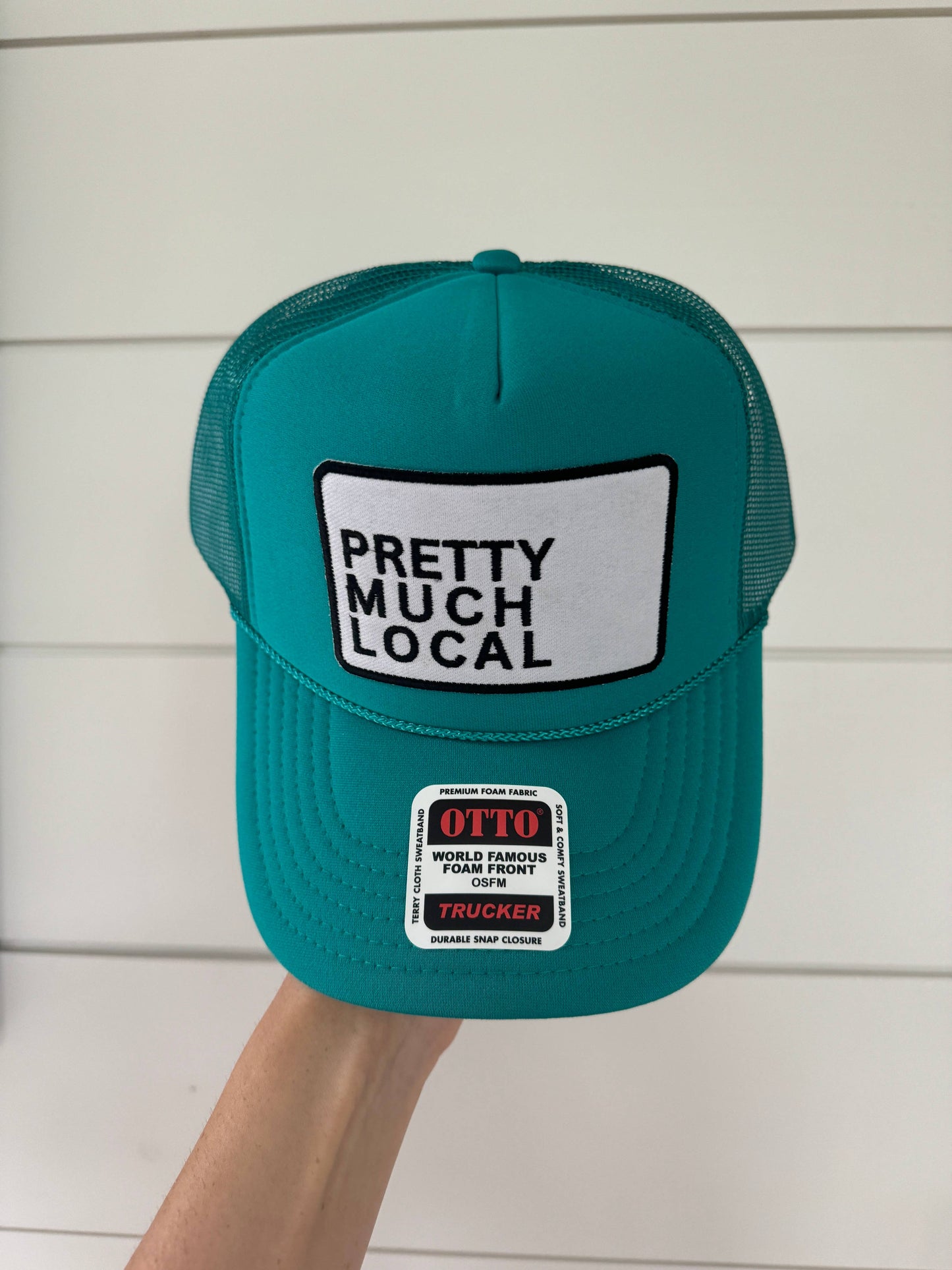 PRETTY MUCH LOCAL Patch Trucker Hat | Jade