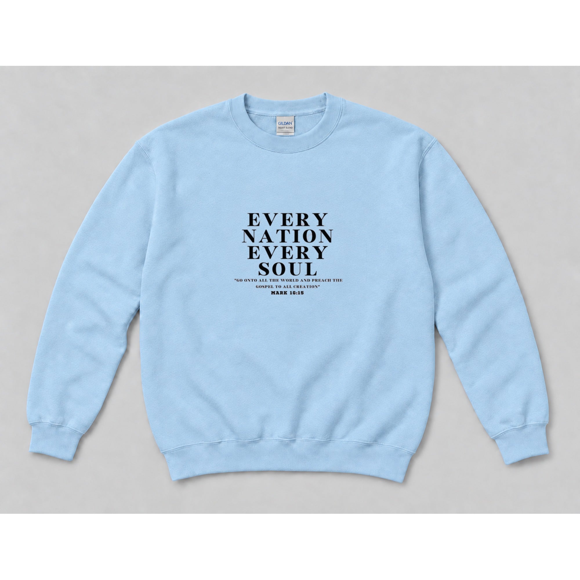 Crewneck Light Blue mockup