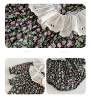 Floral Lace Collar Baby Dress & Romper — view 4