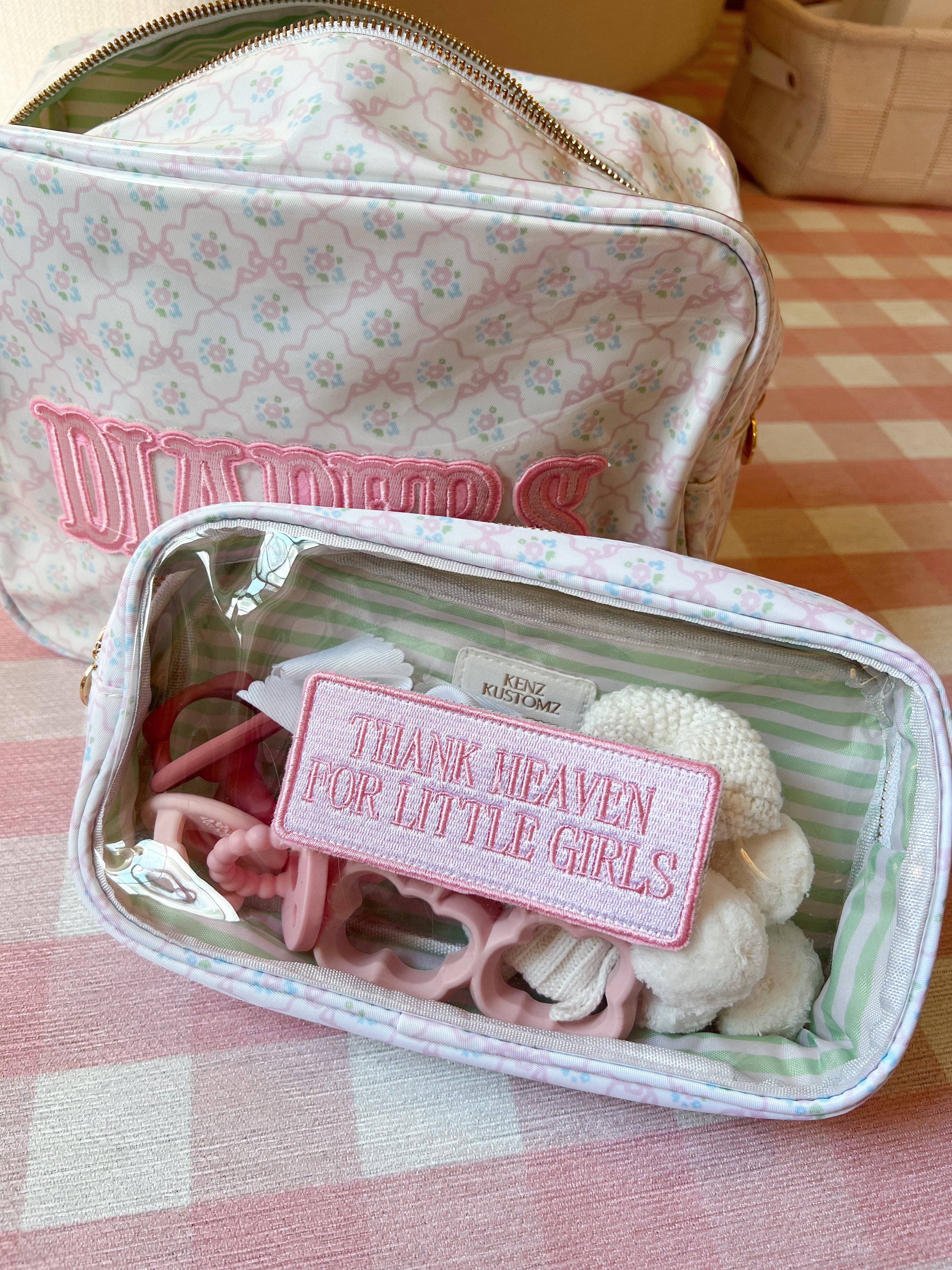 Pink Thank Heaven - Medium Clear Bag