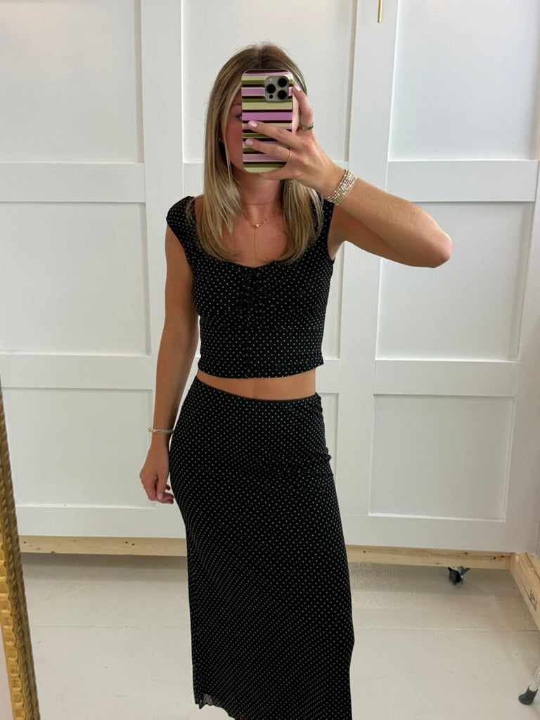 Black Polka Dot Shirt