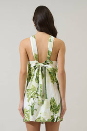 Palmet Tropical Amory Halter Mini Dress