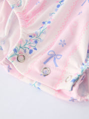 “DADDY'S GIRL” Smocked Plaid Baby Girls Romper