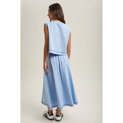 Blue Tank & Skirt Set