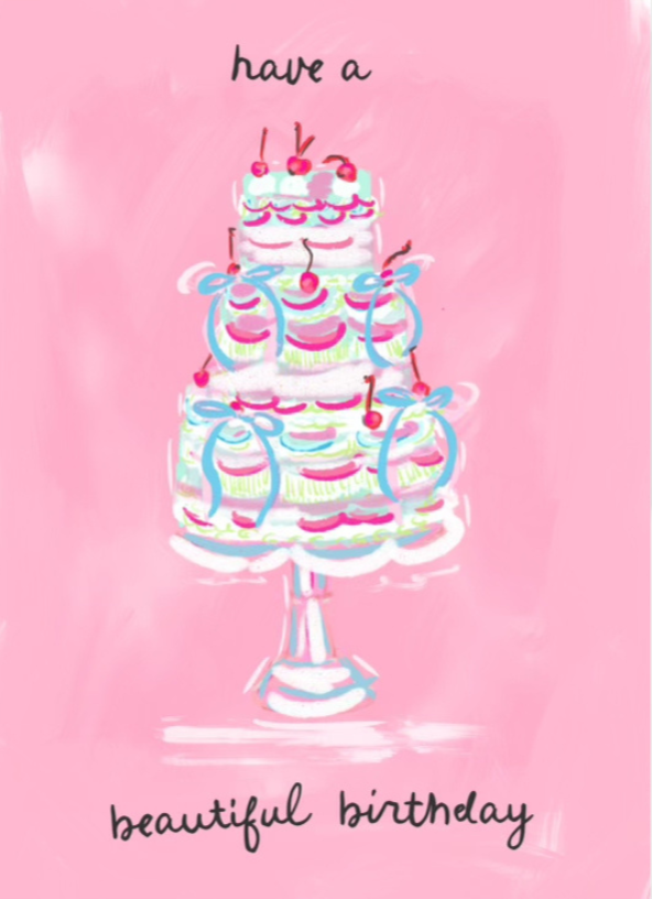 BEAUTIFUL BIRTHDAY -Note Card 
