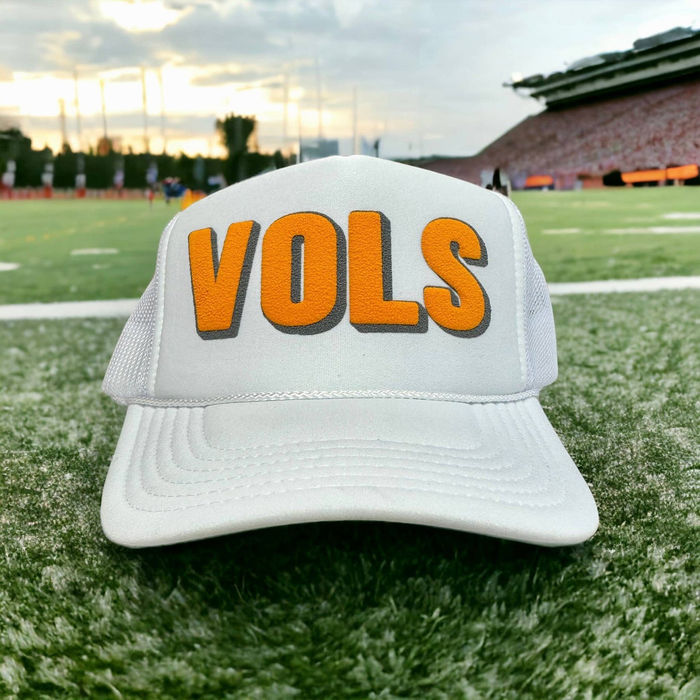 VOLS - DL (orange/gray) White Trucker