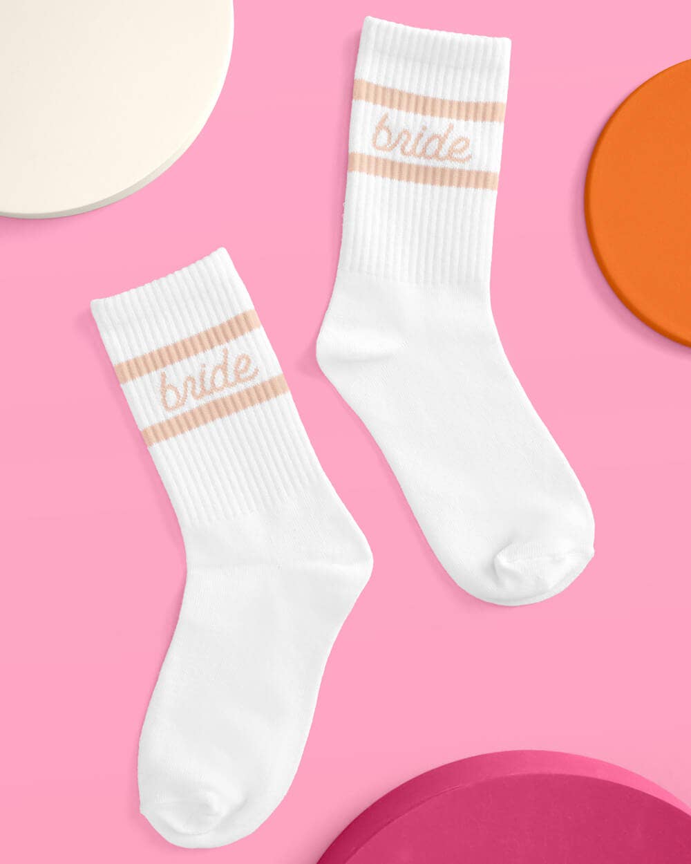 Pink Bride Socks